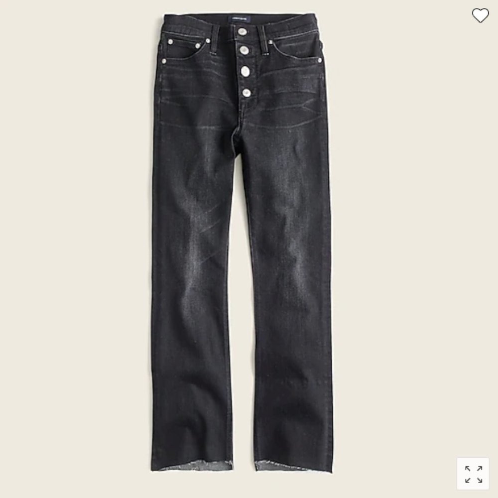 J. Crew - Demi-boot crop jean in charcoal - Size 24